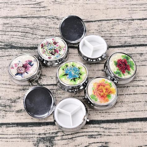 pocket pill box metal|metal pill boxes for tablets.